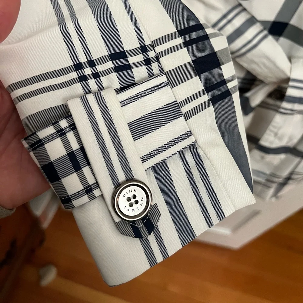 Beautiful plaid trench coat - Picture 6 of 7